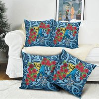 New Zealand Father's Day Pillow Cover Best Dad Trophy Red Rose Maori Pattern LT22 - Polynesian Pride
