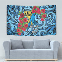 New Zealand Father's Day Tapestry Best Dad Trophy Red Rose Maori Pattern LT22 - Polynesian Pride