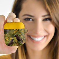 New Zealand Kaka Bird AirPods Case Kowhai Flower Landscape Style LT22 - Polynesian Pride