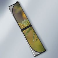 New Zealand Kaka Bird Auto Sun Shade Kowhai Flower Landscape Style