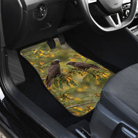 New Zealand Kaka Bird Car Mats Kowhai Flower Landscape Style