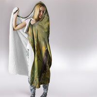 New Zealand Kaka Bird Hooded Blanket Kowhai Flower Landscape Style LT22 - Polynesian Pride