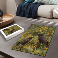New Zealand Kaka Bird Puzzle Kowhai Flower Landscape Style LT22 - Polynesian Pride
