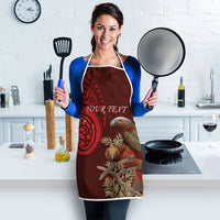 New Zealand Kaka Bird Personalised Apron Pohutukawa Matariki Maori Pattern