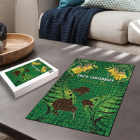 South Canterbury Anniversary Day Puzzle Kiwi Kowhai Silver Fern Maori Pattern LT22 - Polynesian Pride
