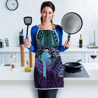 New Zealand Suicide Prevention Month Apron Maori Mauri Tu Mauri Ora Polynesian Pattern LT22 - Polynesian Pride