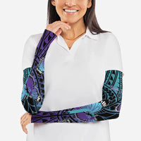 Personalised New Zealand Suicide Prevention Month Arm Sleeves Maori Mauri Tu Mauri Ora Polynesian Pattern LT22 - Polynesian Pride