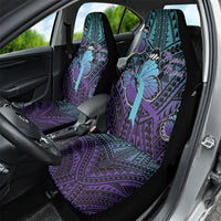 New Zealand Suicide Prevention Month Car Seat Cover Maori Mauri Tu Mauri Ora Polynesian Pattern LT22 - Polynesian Pride