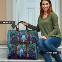 New Zealand Suicide Prevention Month Travel Bag Maori Mauri Tu Mauri Ora Polynesian Pattern LT22 - Polynesian Pride