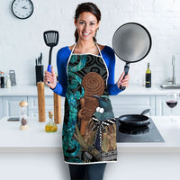 New Zealand Tui Bird Wahaika Apron Maori Weapon Paua Shell Koru Pattern