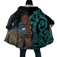 New Zealand Tui Bird Wahaika Cloak Maori Weapon Paua Shell Koru Pattern