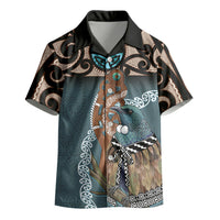 New Zealand Tui Bird Maripi Kid Hawaiian Shirt Maori Weapon Kowhaiwhai Pattern LT22 - Polynesian Pride