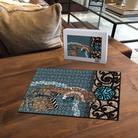 New Zealand Tui Bird Maripi Puzzle Maori Weapon Kowhaiwhai Pattern