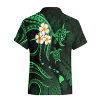 Hawaii Hawaiian Shirt Oahu Islands Pacific Plumeria Green Vibe LT9 - Polynesian Pride