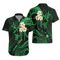 Hawaii Hawaiian Shirt Oahu Islands Pacific Plumeria Green Vibe LT9 - Polynesian Pride