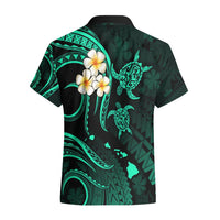 Hawaii Hawaiian Shirt Oahu Islands Pacific Plumeria Turquoise Vibe LT9 - Polynesian Pride
