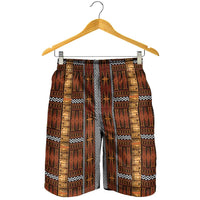 Malo e Lelei Tonga Shorts for Men Tongan Ngatu Tapa Cloth LT14 - Polynesian Pride