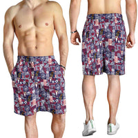 Manuia le Kerisimasi American Samoa Shorts for Men Pacific Patchwork Xmas Vibes LT9 - Polynesian Pride
