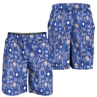 Marshall Islands Merry Christmas Shorts for Men Pacific Patchwork Xmas Vibes LT9 - Polynesian Pride