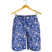 Marshall Islands Merry Christmas Shorts for Men Pacific Patchwork Xmas Vibes LT9 - Polynesian Pride