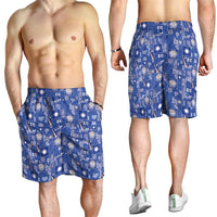 Marshall Islands Merry Christmas Shorts for Men Pacific Patchwork Xmas Vibes LT9 - Polynesian Pride