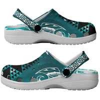 Matariki New Zealand Clogs Shoes NZ Niho Taniwha Maori New Year Cyan Galaxy