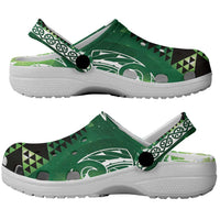 Matariki New Zealand Clogs Shoes NZ Niho Taniwha Maori New Year Green Galaxy