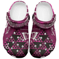 Matariki New Zealand Clogs Shoes NZ Niho Taniwha Maori New Year Pink Galaxy LT14 Pink - Polynesian Pride