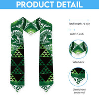 Matariki New Zealand Graduation Stole NZ Niho Taniwha Maori New Year Green Galaxy