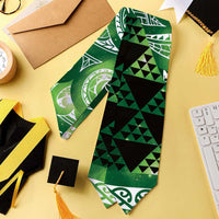 Matariki New Zealand Graduation Stole NZ Niho Taniwha Maori New Year Green Galaxy