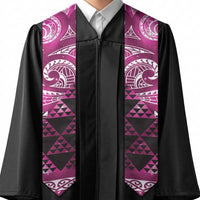 Matariki New Zealand Graduation Stole NZ Niho Taniwha Maori New Year Pink Galaxy LT14 - Polynesian Pride