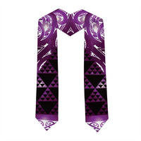 Matariki New Zealand Graduation Stole NZ Niho Taniwha Maori New Year Purple Galaxy