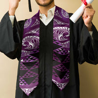 Matariki New Zealand Graduation Stole NZ Niho Taniwha Maori New Year Purple Galaxy LT14 - Polynesian Pride