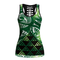 Matariki New Zealand Hollow Tank Top NZ Niho Taniwha Maori New Year Green Galaxy