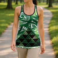 Matariki New Zealand Hollow Tank Top NZ Niho Taniwha Maori New Year Green Galaxy