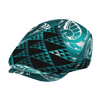 Matariki New Zealand Jeff Hat NZ Niho Taniwha Maori New Year Cyan Galaxy LT14 - Polynesian Pride