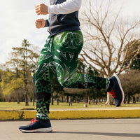 Matariki New Zealand Jogger Pants NZ Niho Taniwha Maori New Year Green Galaxy LT14 - Polynesian Pride