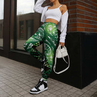 Matariki New Zealand Jogger Pants NZ Niho Taniwha Maori New Year Green Galaxy LT14 - Polynesian Pride