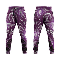 Matariki New Zealand Jogger Pants NZ Niho Taniwha Maori New Year Purple Galaxy LT14 Purple - Polynesian Pride