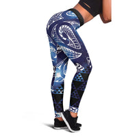 Matariki New Zealand Leggings NZ Niho Taniwha Maori New Year Blue Galaxy LT14 - Polynesian Pride