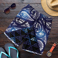 Matariki New Zealand Shorts for Men NZ Niho Taniwha Maori New Year Blue Galaxy LT14 Blue - Polynesian Pride