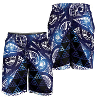 Matariki New Zealand Shorts for Men NZ Niho Taniwha Maori New Year Blue Galaxy LT14 - Polynesian Pride