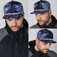 Matariki New Zealand Snapback Cap NZ Niho Taniwha Maori New Year Blue Galaxy LT14 - Polynesian Pride
