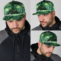 Matariki New Zealand Snapback Cap NZ Niho Taniwha Maori New Year Green Galaxy LT14 - Polynesian Pride