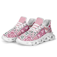 Mele Kalikimaka Hawaii Christmas Clunky Sneakers Akala Seamless Floral Motif - Polynesian Pride