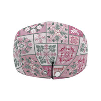 Mele Kalikimaka Hawaii Christmas Jeff Hat Akala Seamless Floral Motif - Polynesian Pride