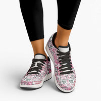Mele Kalikimaka Hawaii Christmas Low Sneakers Akala Seamless Floral Motif LT9 - Polynesian Pride