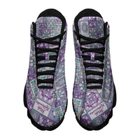 Mele Kalikimaka Hawaii Christmas Sneakers J13 Poni Seamless Floral Motif - Polynesian Pride