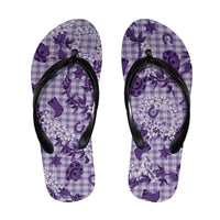 Mokihana Maile Ilima Leis Paniolo Palaka Flip Flops Hawaiian Poni Spirit - Polynesian Pride