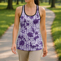 Mokihana Maile Ilima Leis Paniolo Palaka Hollow Tank Top Hawaiian Poni Spirit - Polynesian Pride